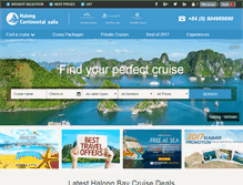 Tablet Screenshot of halongcontinentalsails.com